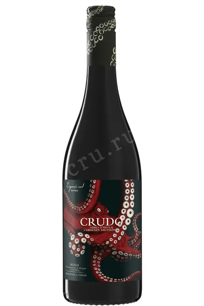 Вино Crudo Nero d'Avola Cabernet Sauvignon Organic Sicilia DOC 2022 0.75 л