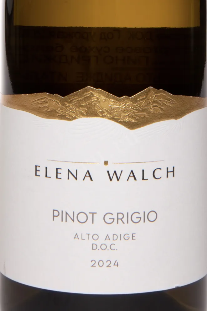 Этикетка Elena Walch Pinot Grigio Alto Adige DOC 2024 0.75 л