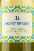 Этикетка Montefiore Pinot Grigio DOC 0.75 л