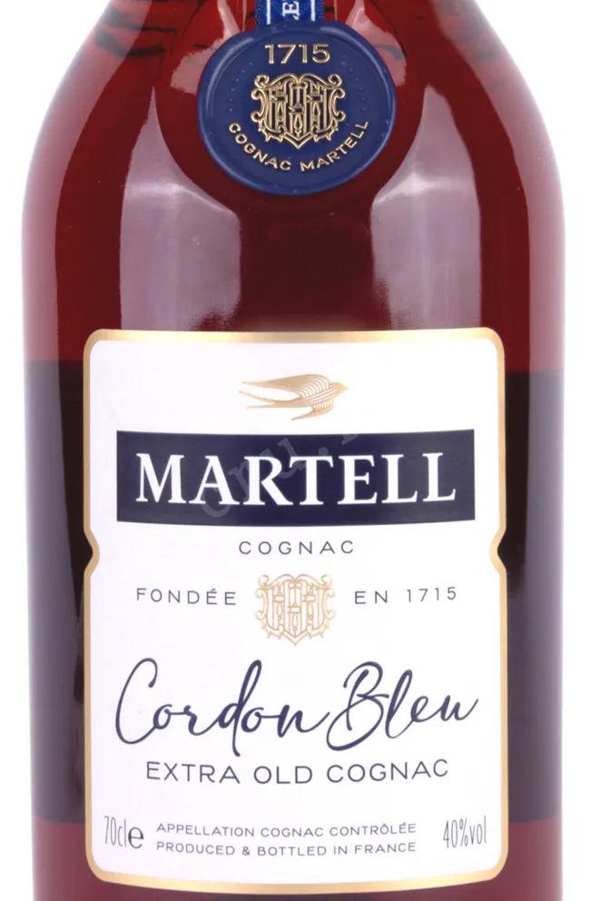 Этикетка Martell Cordon Bleu with gift box 0.7 л