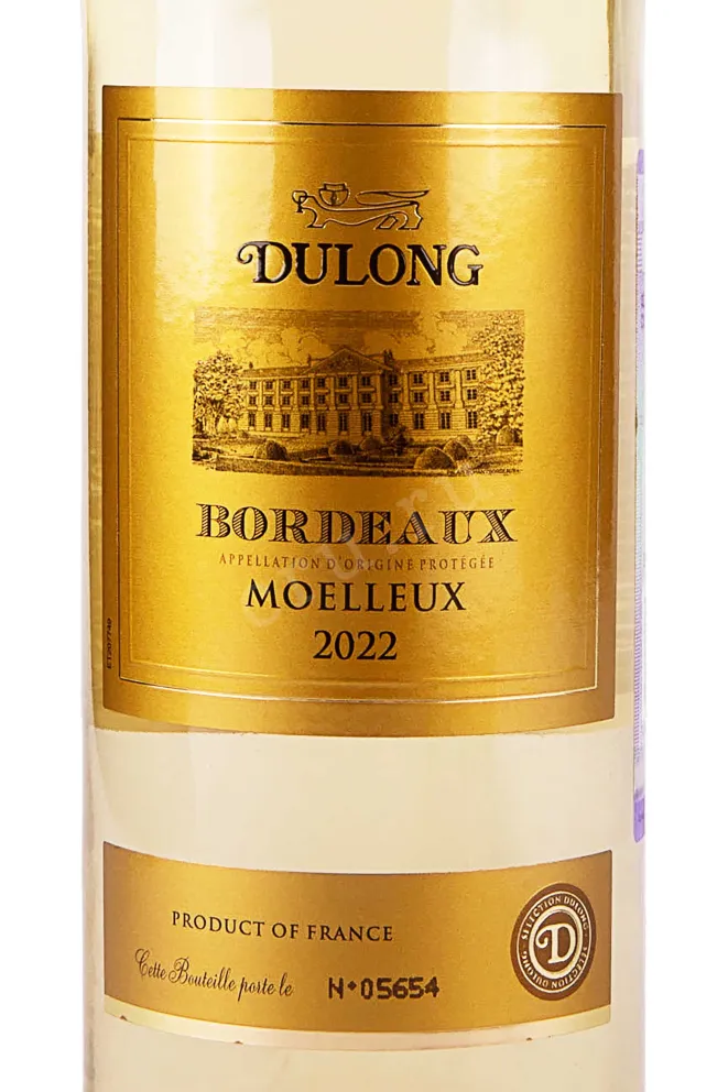 Этикетка Dulong Bordeaux 2022 0.75 л