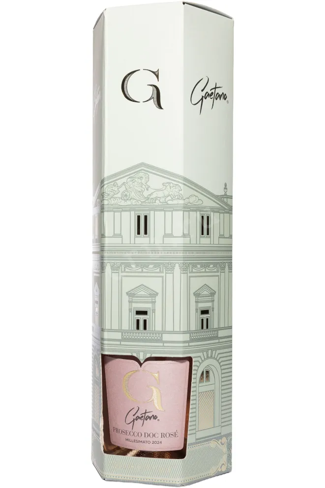 В подарочной коробке Gaetano Prosecco Rose MillesimatoDOC in gift box 2024 0.75 л