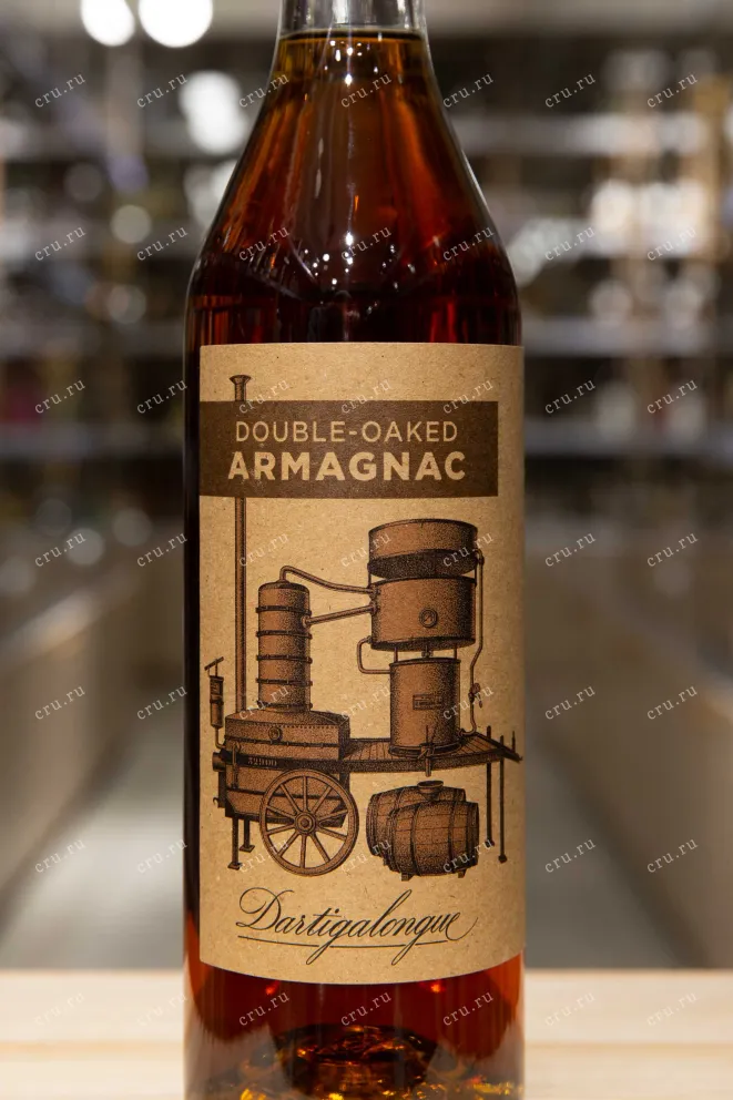 Этикетка  Double-Oaked Bas Armagnac 0.7 л