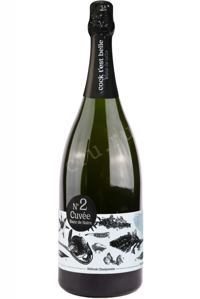 Игристое вино Кок т'э бэль Кюве № 2 Блан Де Нуар 2019 1.5 л