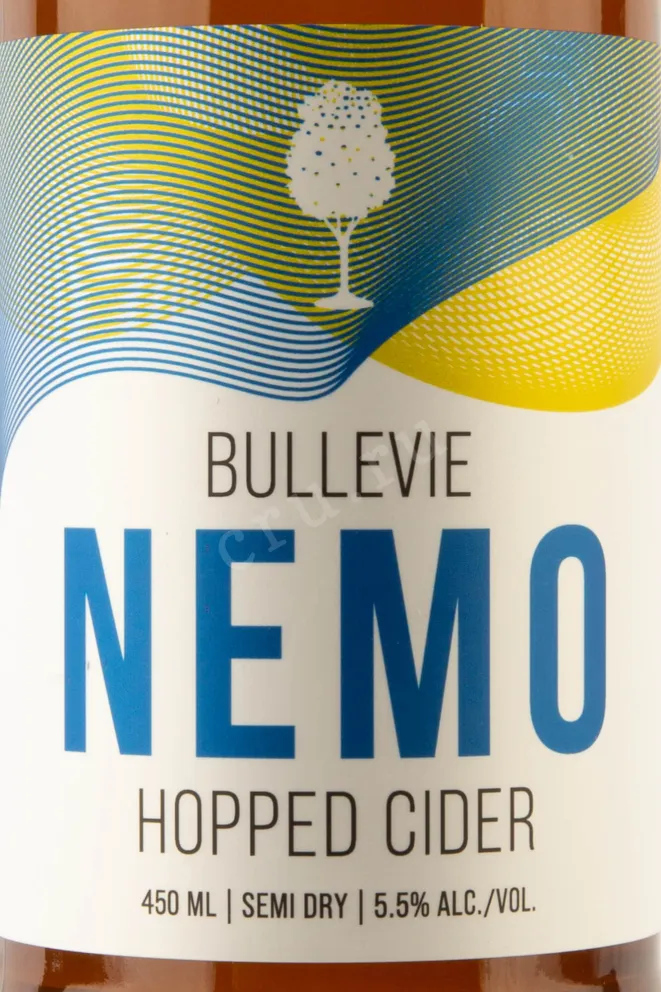 Этикетка Bullevie Nemo semi dry 0.45 л