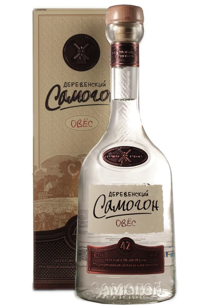 Водка Деревенский Самогон Овес в п/у  0.5 л