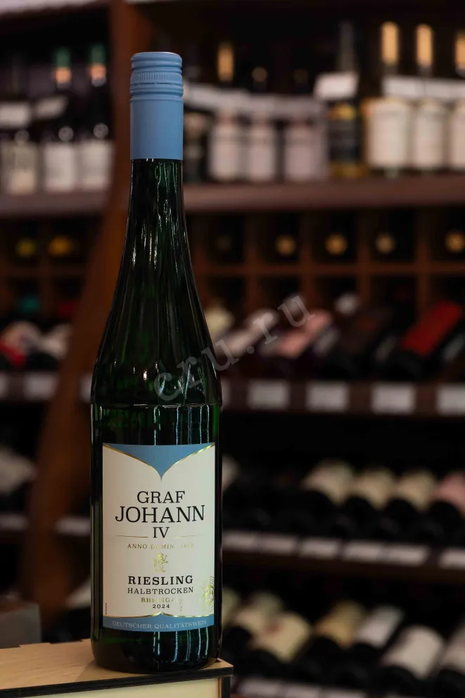 В магазине Крю Профи Graf Johann IV Riesling Halbtrocken Rheingau 2024 0.75 л