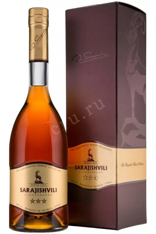 Коньяк Сараджишвили 3 звезды в п/у  0.7 л