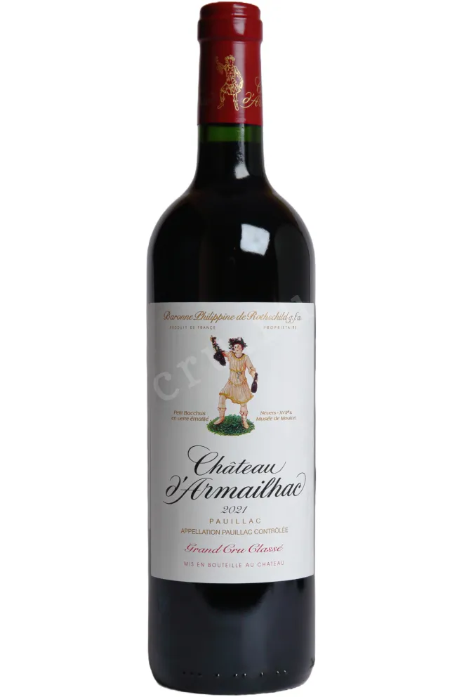 Вино Chateau d'Armailhac Grand Cru Classe Pauillac AOC 2021 0.75 л
