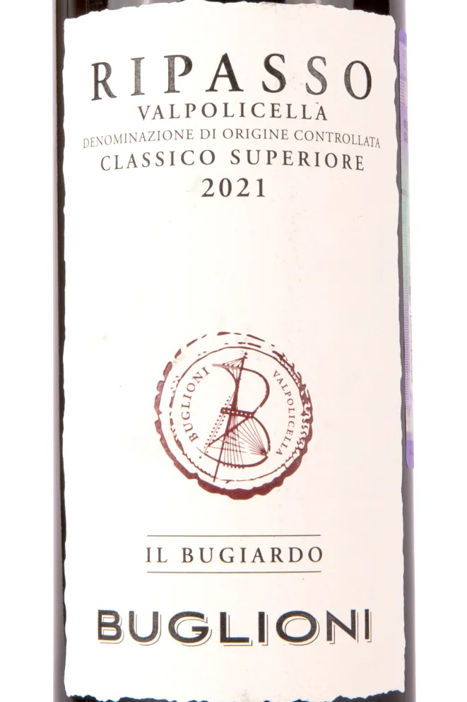 Этикетка  Buglioni Il Bugiardo Valpolicella Ripasso Classico Superiore  2021 0.75 л