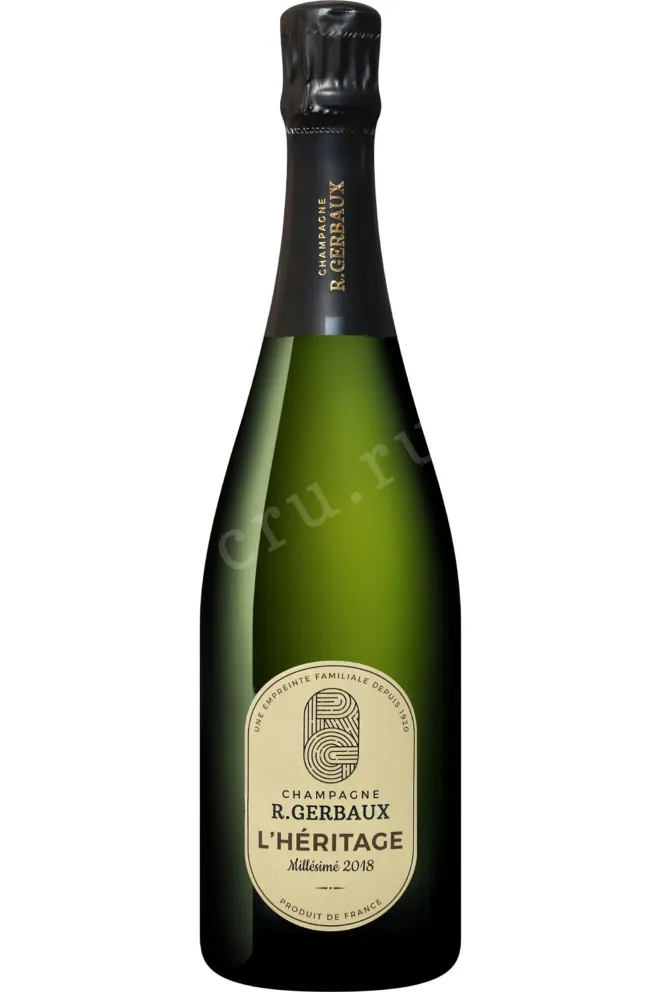Шампанское R.Gerbaux L'Heritage Brut Champagne AOC 2018 0.75 л