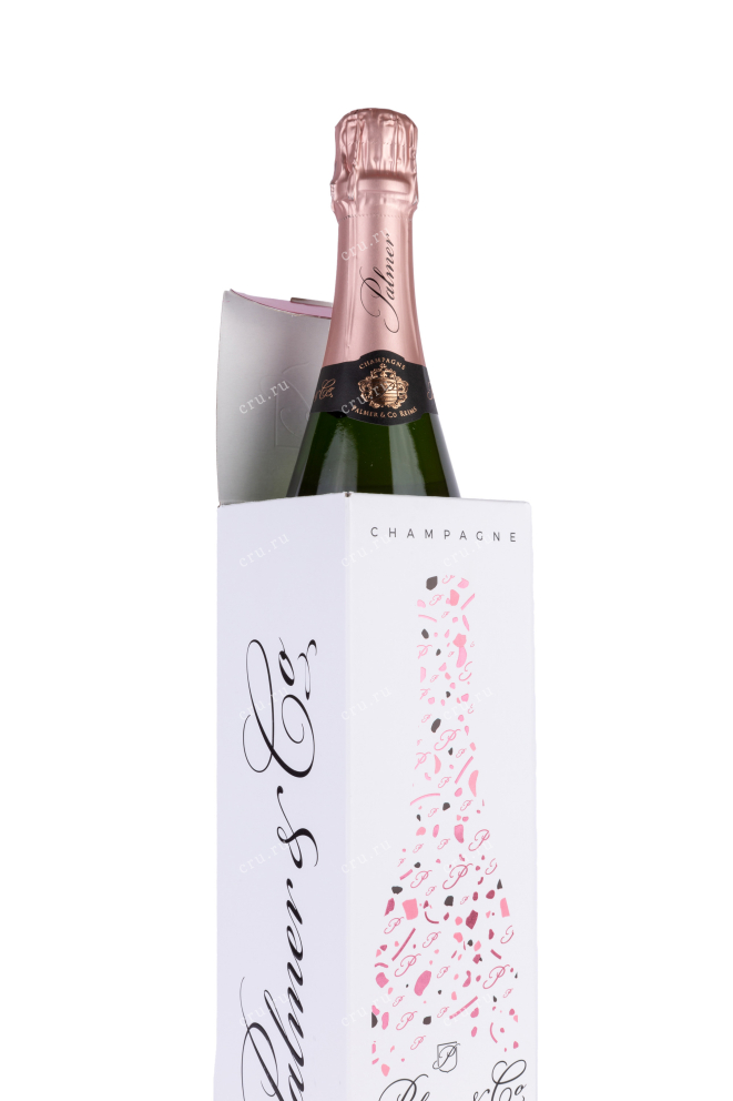 В подарочной коробке Champagne Palmer & Co Rose Solera gift box 2017г  0.75 л