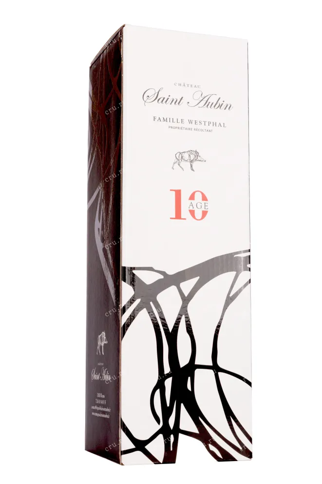 Подарочная коробка Saint Aubin 10 age Bas-Armagnac gift box 2013 0.7 л