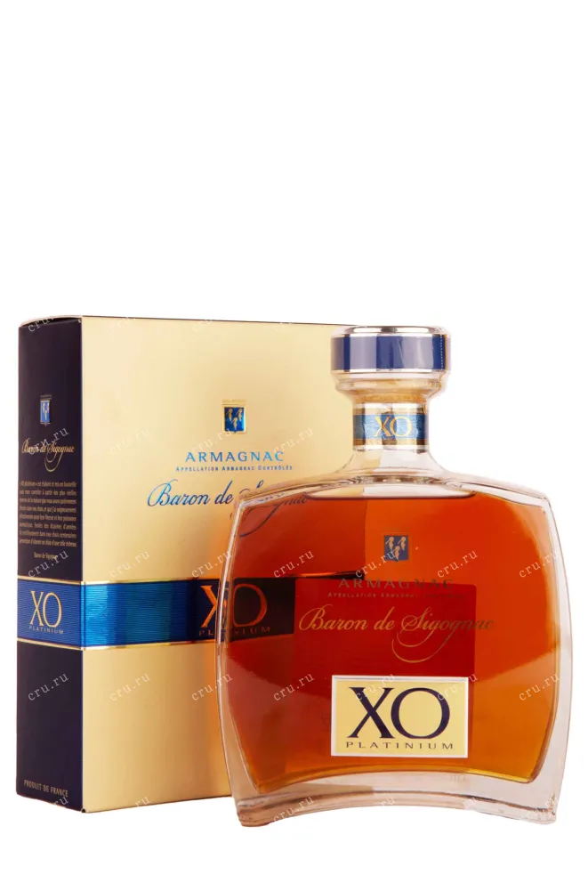 Арманьяк Baron de Sigognac XO Platinum gift box  0.7 л