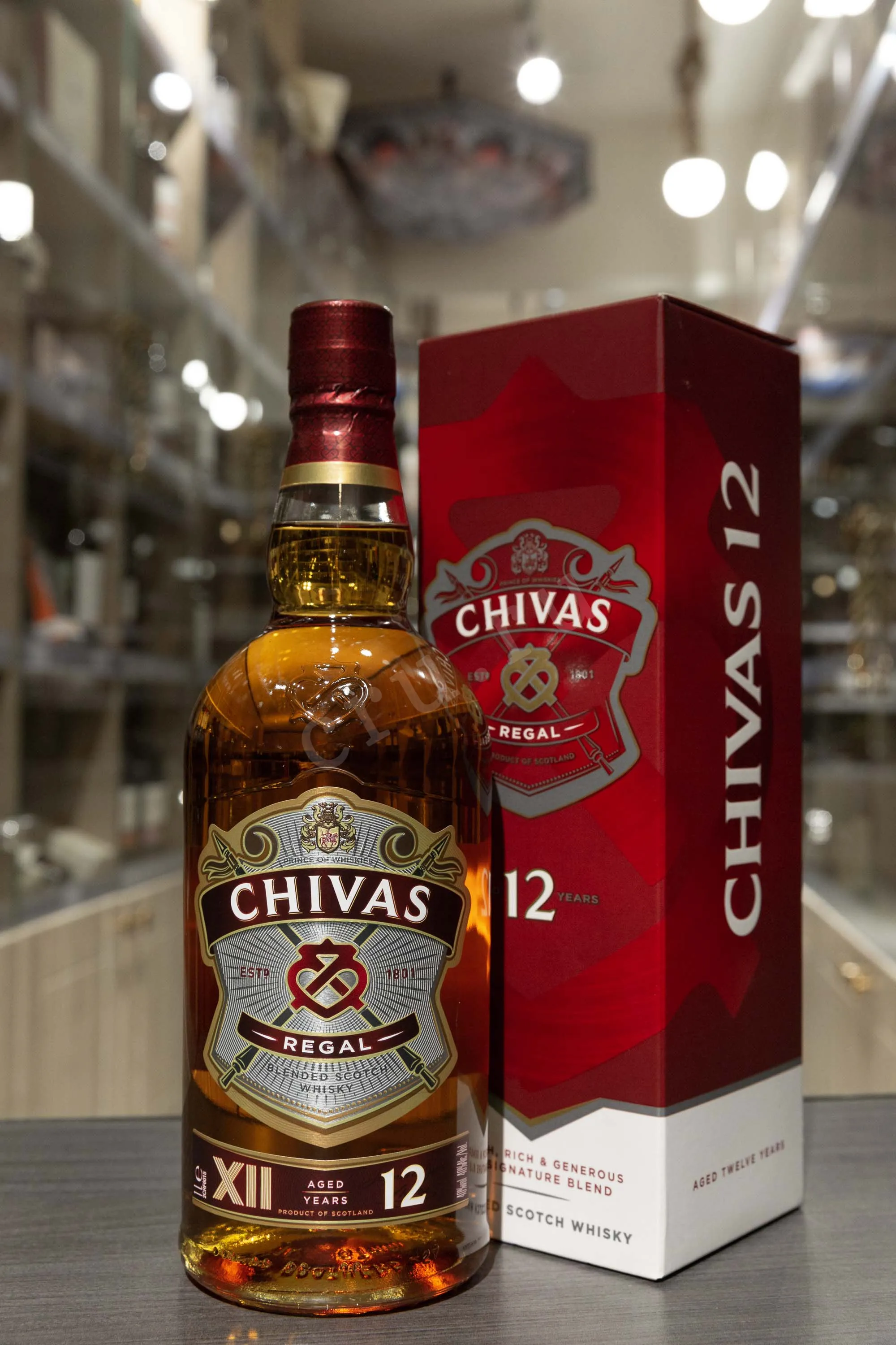 Chivas Regal 12 years in gift box 1 л купить - Шотландский виски