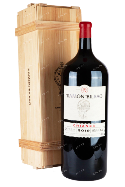 Вино Ramon Bilbao Crianza in wooden box 2019 15 л