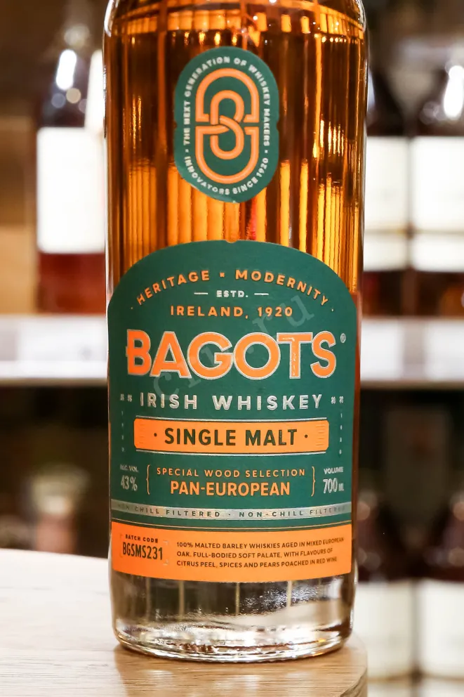 В магазине Крю Профи Bagots Single Malt in tube 0.7 л