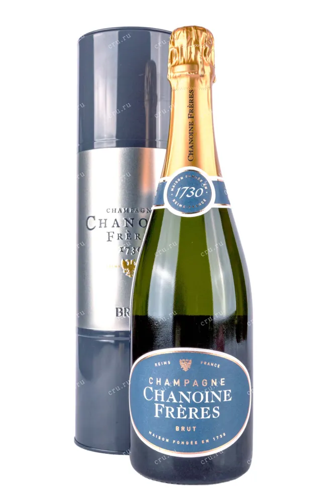 Шампанское Chanoine Freres Brut in tube 2021 0.75 л