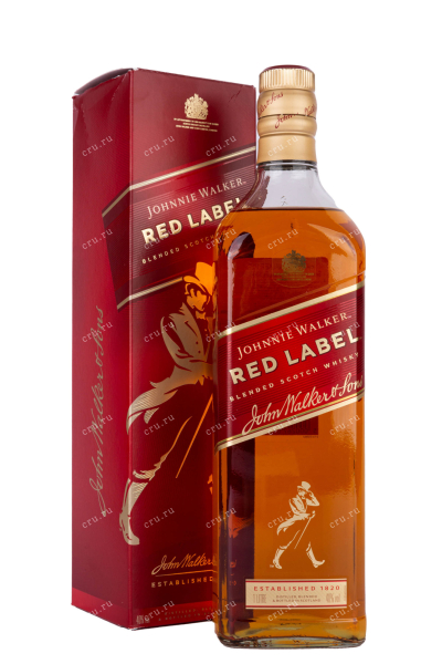 Виски Johnnie Walker Red Label gift box  1 л