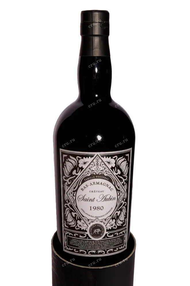 В тубе Арманьяк Saint Aubin Bas-Armagnac in tube 1980 0.7 л