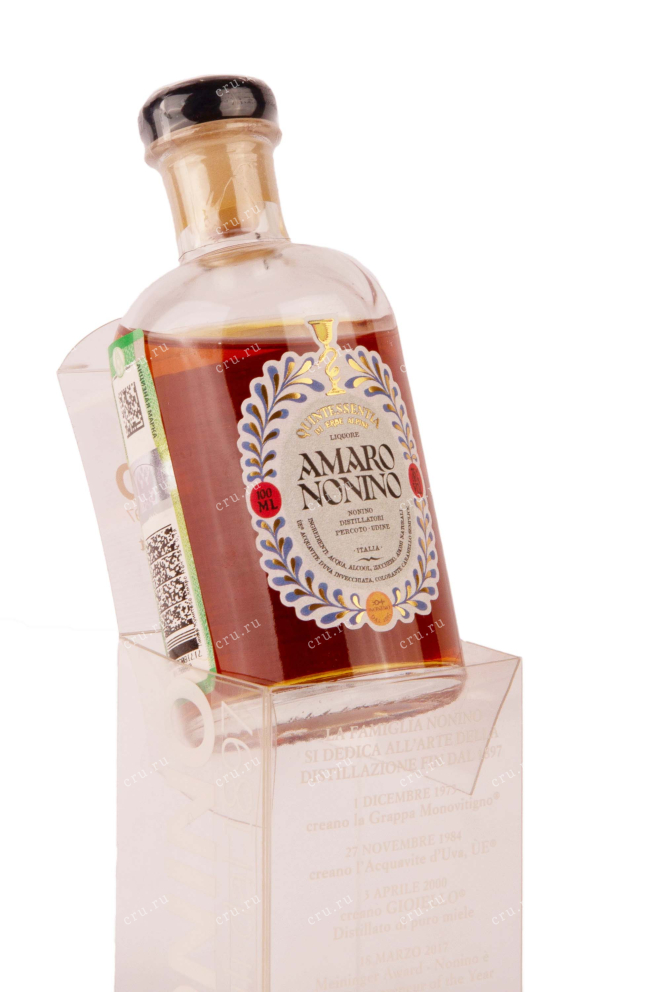 В подарочной коробке Amaro Nonino Quintessentia 0.1 л