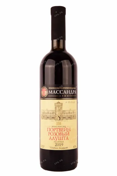 Портвейн Массандра Розовый Алушта 2019 0.75 л
