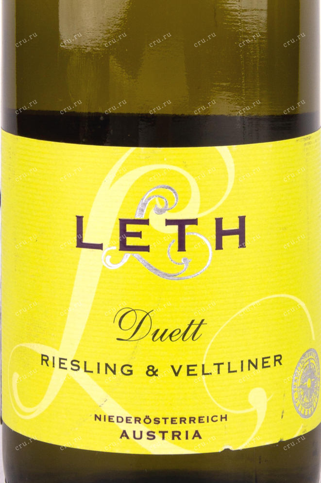Этикетка Duett Riesling & Veltliner Leth 2021 0.75 л