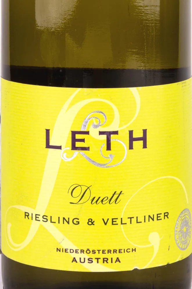 Этикетка Duett Riesling & Veltliner Leth 2021 0.75 л