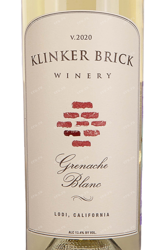 Этикетка Klinker Brick Grenache Blanc 2020 0.75 л