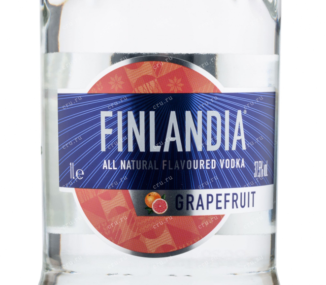 Этикетка водки Finlandia Grapefruit 1