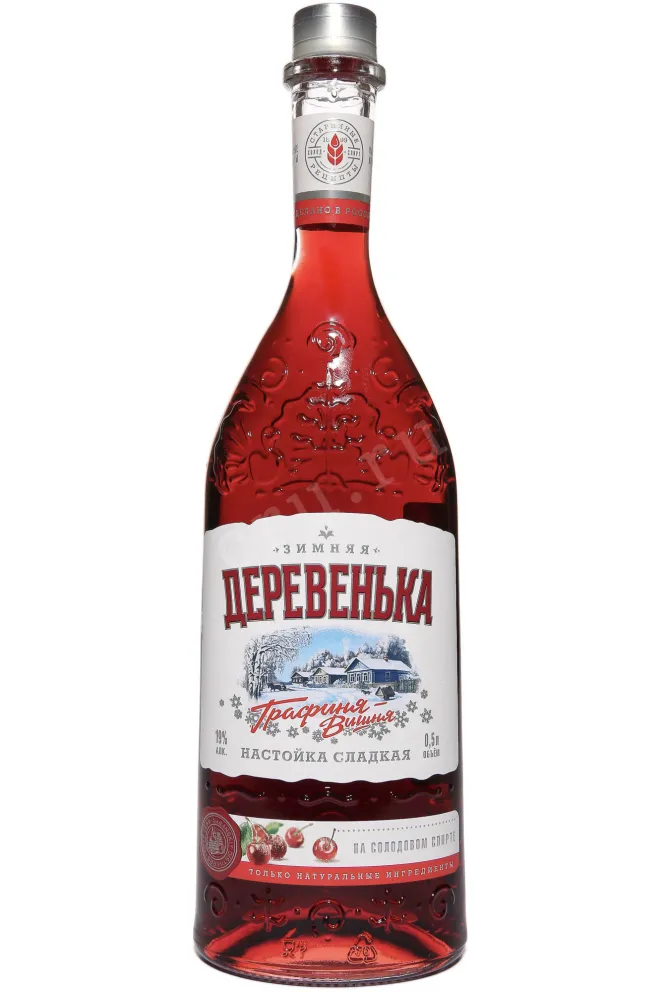 Настойка Зимняя Деревенька Графиня Вишня  0.5 л