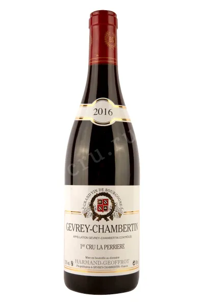 Вино Domaine Harmand-Geoffroy Gevrey-Chambertin 1er Cru La Perriere 2016 0.75 л