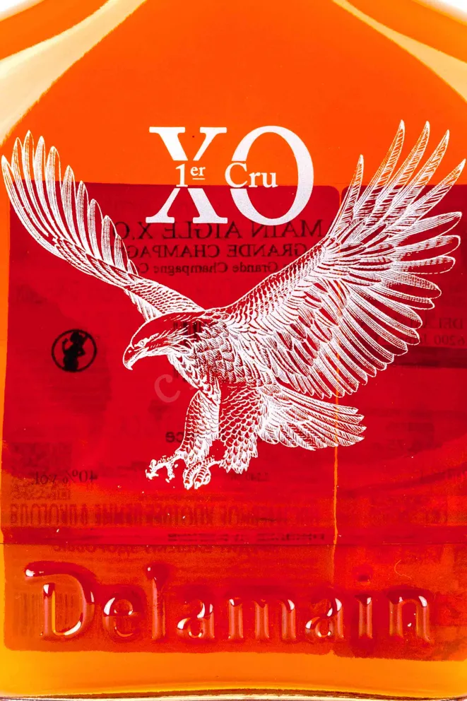 Этикетка L Aigle de Delamain XO Premier Cru in gift box 0.7 л
