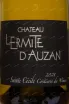 Этикетка Chateau L'Ermite d'Auzan Saintе Cecile Costieres de Nimes Blanc 2021 0.75 л