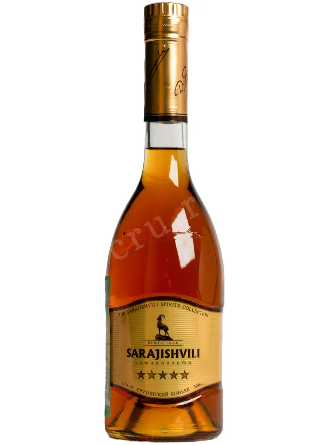 Бутылка Sarajishvili 5 stars 0.5 л