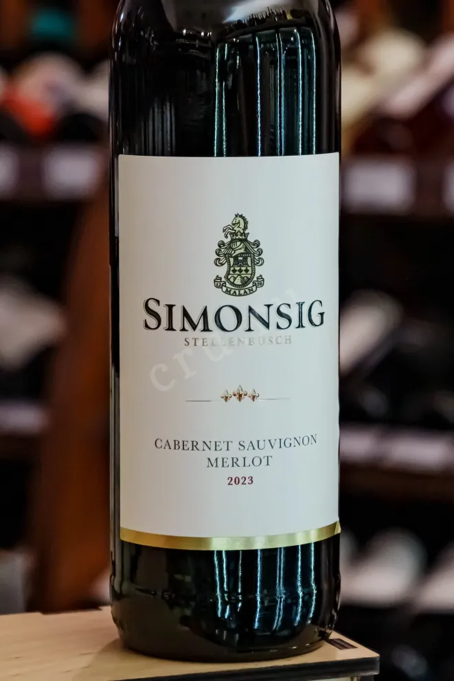 В магазине Крю Профи Simonsig Cabernet Sauvignon Merlot Stellenbosch 2023 0.75 л