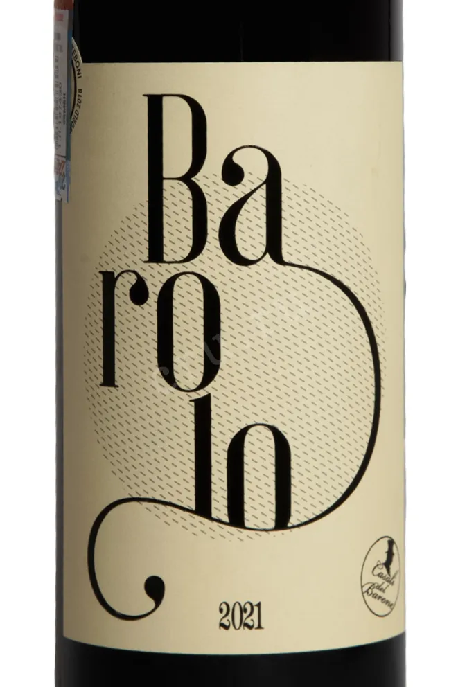 Этикетка Вино Казали Дель Бароне Бароло 2021г 14% 0,75л красное сухое Пьемонт Италия 2021