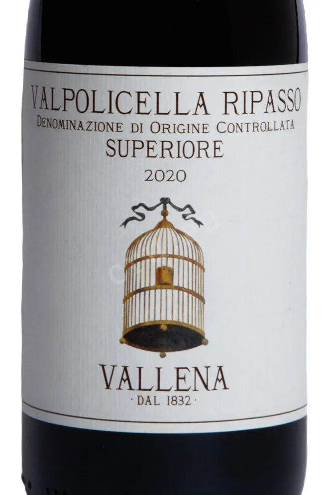 Этикетка Valpolicella Ripasso Superiore Vallena 2020 0.75 л
