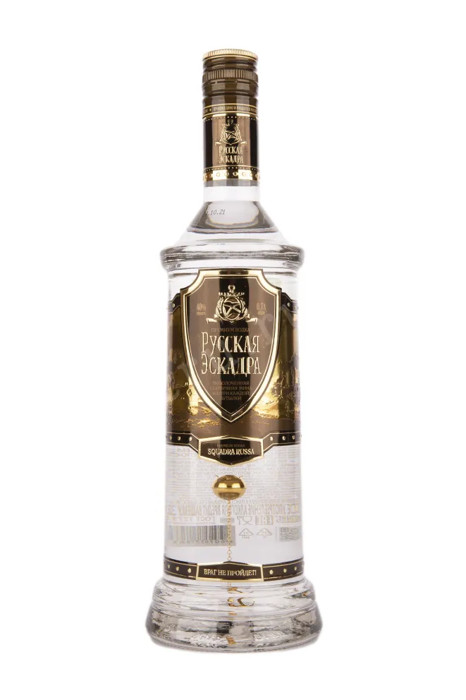 Бутылка водки Squadra Russa Miniera d'Oro gift box 0.7