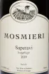 Этикетка Mosmieri Saperavi 2019 0.75 л