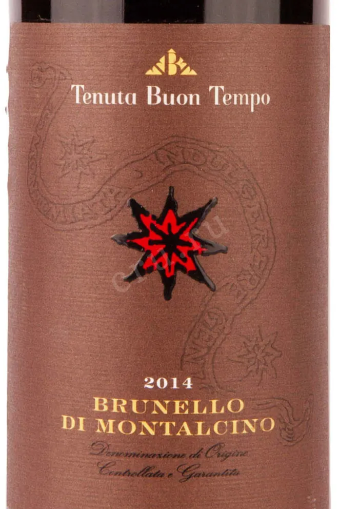 Этикетка Brunello di Montalcino Tenuta Buon Tempo DOCG 2014 0.75 л