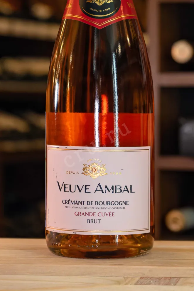 В магазине Крю Профи Veuve Ambal Grande Cuvee Rose Brut Cremant de Bourgogne 2023 0.75 л
