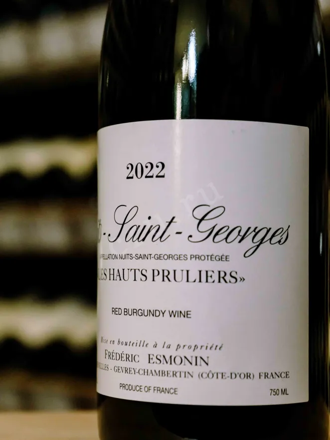 В магазине Крю Профи Frederic Esmonin Nuits-Saint-Georges Les Hauts Pruliers 2022 0.75 л