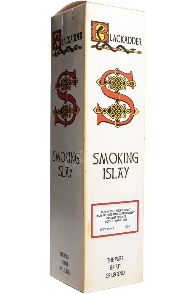 Подарочная коробка Blackadder Smoking Islay Blended Malt Scotch in gift box 0.7 л