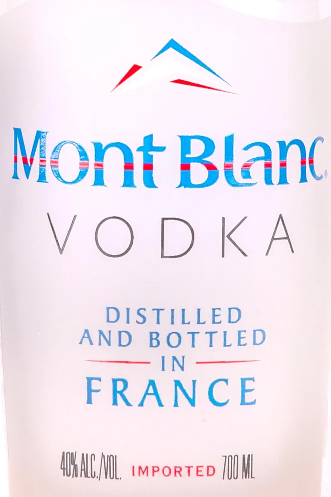 Этикетка Mont Blanc in gift box + 2 shots 0.7 л