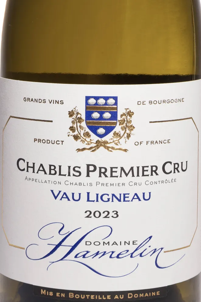 Этикетка Domaine Hamelin Chablis Premier Cru 2023 0.75 л