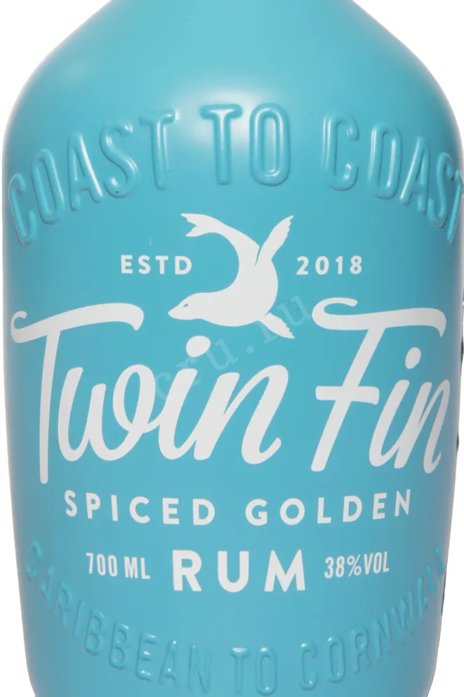 Этикетка Twin Fin Spiced Golden 0.7 л