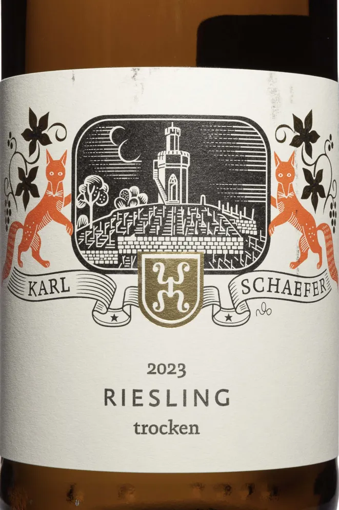 Этикетка Karl Schaefer Riesling 2023 0.75 л