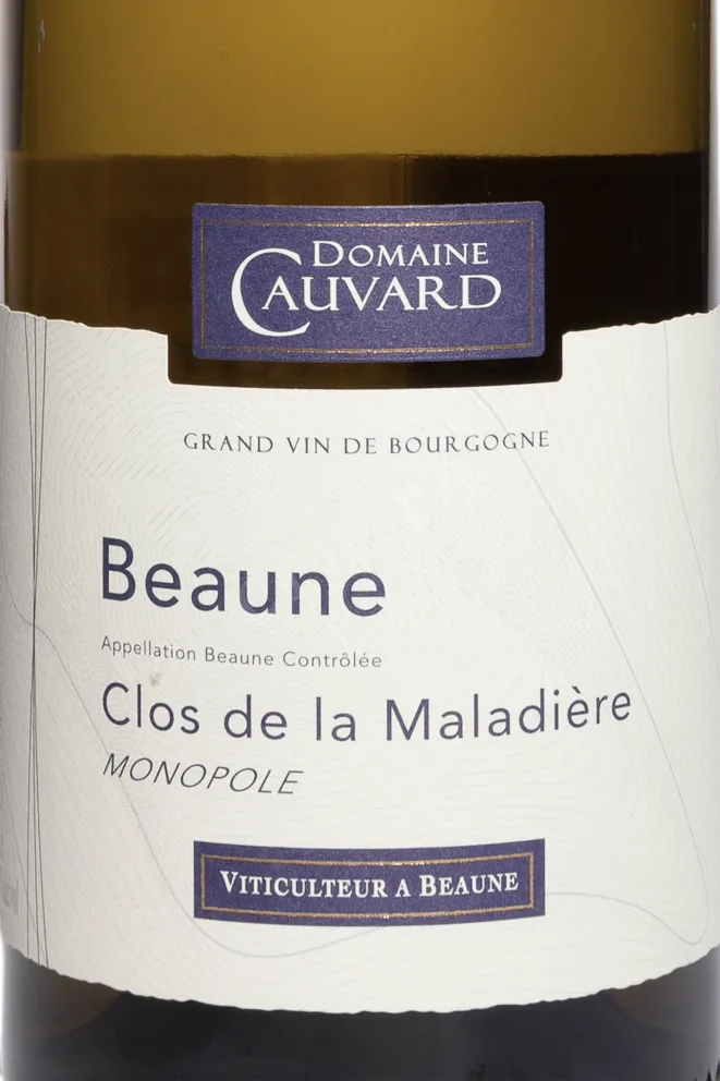 Этикетка Domaine Cauvard Beaune Clos de la Maladiere Monopole AOC 2022 0.75 л
