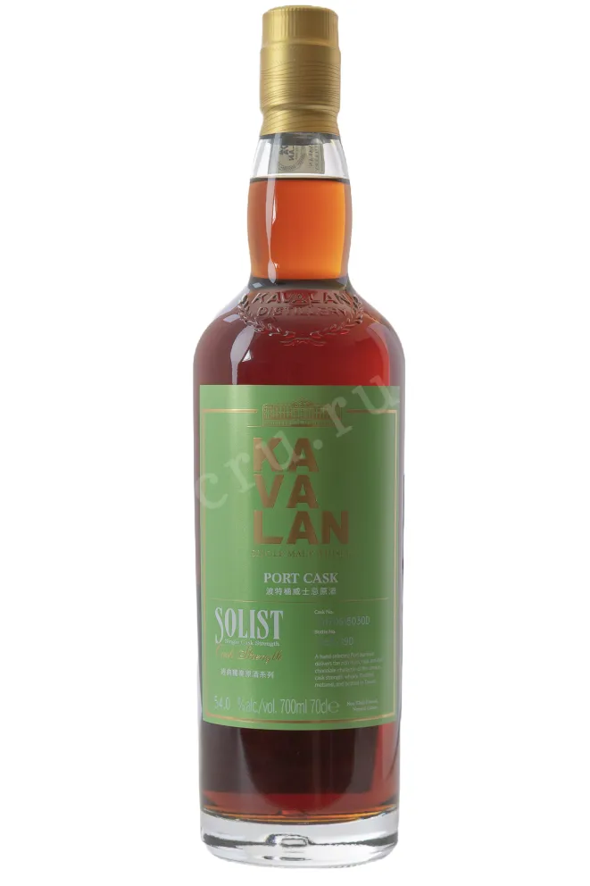 Бутылка Kavalan Solist Port Cask Single Cask Strength 0.7 л